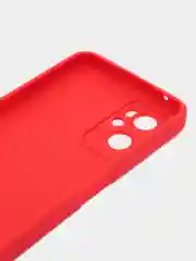 Красный силиконовый чехол для Realme 9i 4G / Oppo A96, (Реалми 9Ай / Оппо А96), прозрачный