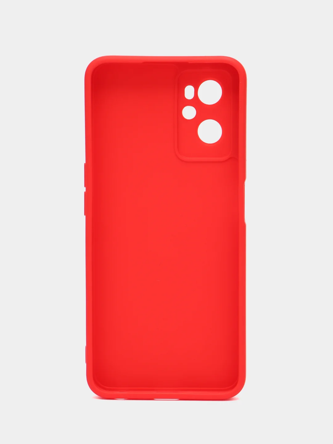 Красный силиконовый чехол для Realme 9i 4G / Oppo A96, (Реалми 9Ай / Оппо А96), прозрачный
