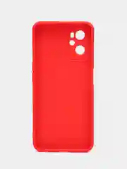 Красный силиконовый чехол для Realme 9i 4G / Oppo A96, (Реалми 9Ай / Оппо А96), прозрачный
