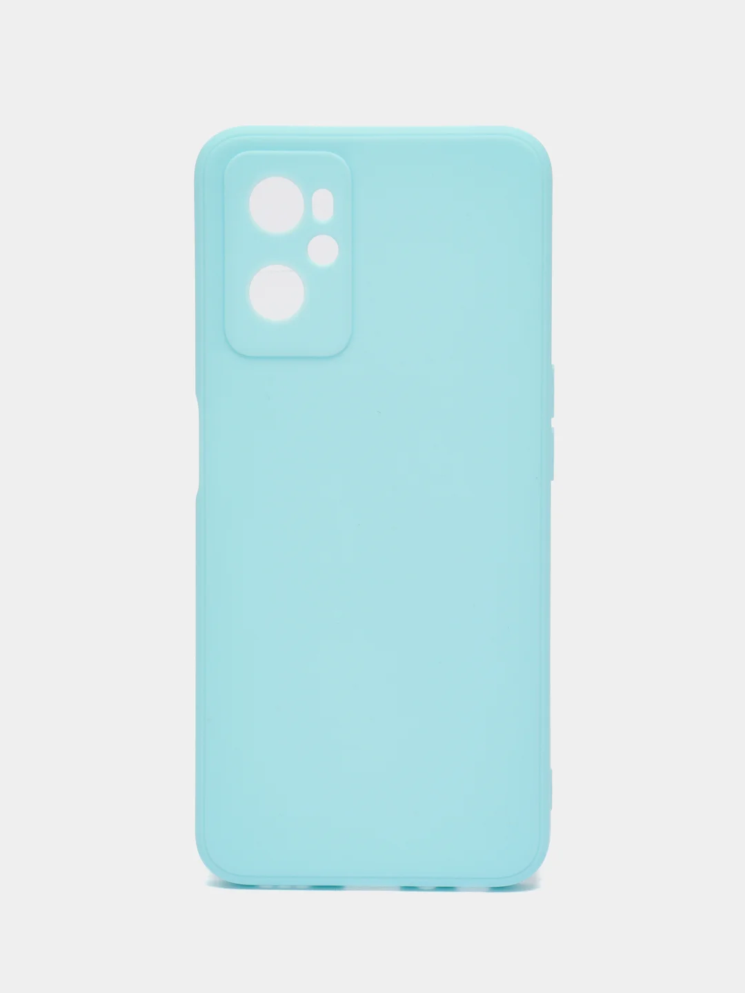 Голубой силиконовый чехол для Realme 9i 4G / Oppo A96, (Реалми 9Ай / Оппо А96), прозрачный