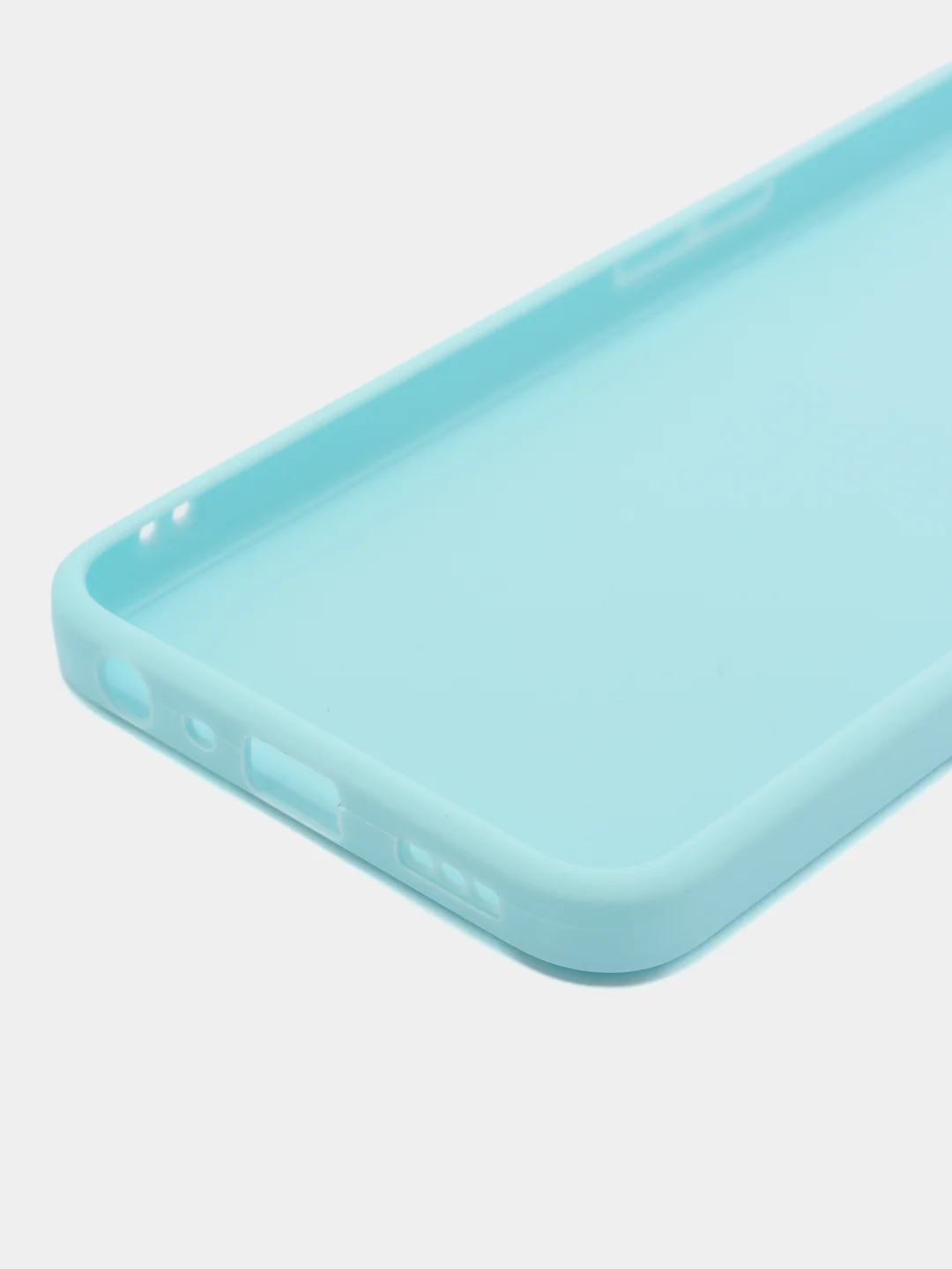 Голубой силиконовый чехол для Realme 9i 4G / Oppo A96, (Реалми 9Ай / Оппо А96), прозрачный
