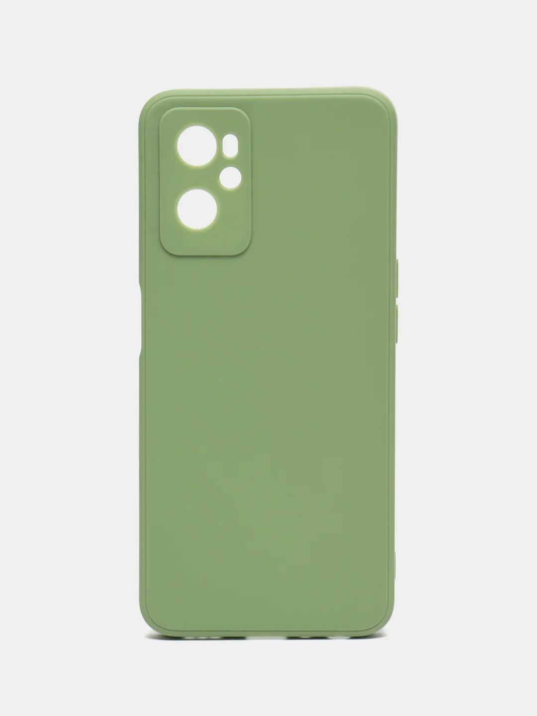 Зеленый силиконовый чехол для Realme 9i 4G / Oppo A96, (Реалми 9Ай / Оппо А96), прозрачный