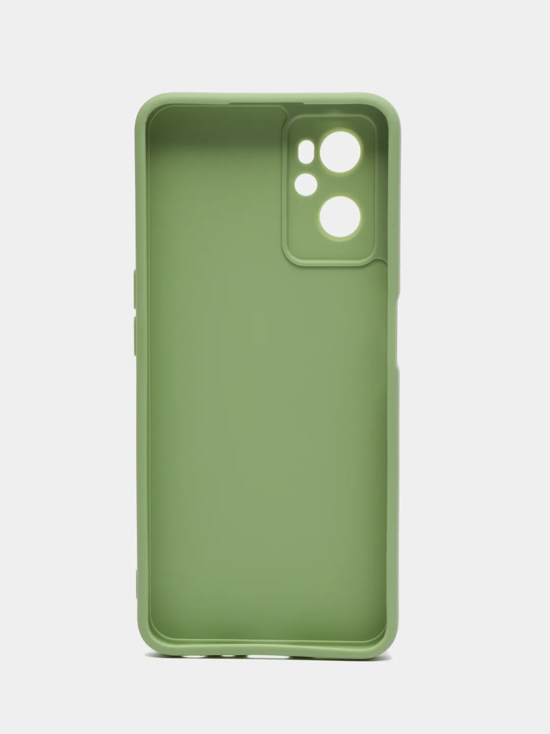 Зеленый силиконовый чехол для Realme 9i 4G / Oppo A96, (Реалми 9Ай / Оппо А96), прозрачный