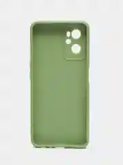 Зеленый силиконовый чехол для Realme 9i 4G / Oppo A96, (Реалми 9Ай / Оппо А96), прозрачный