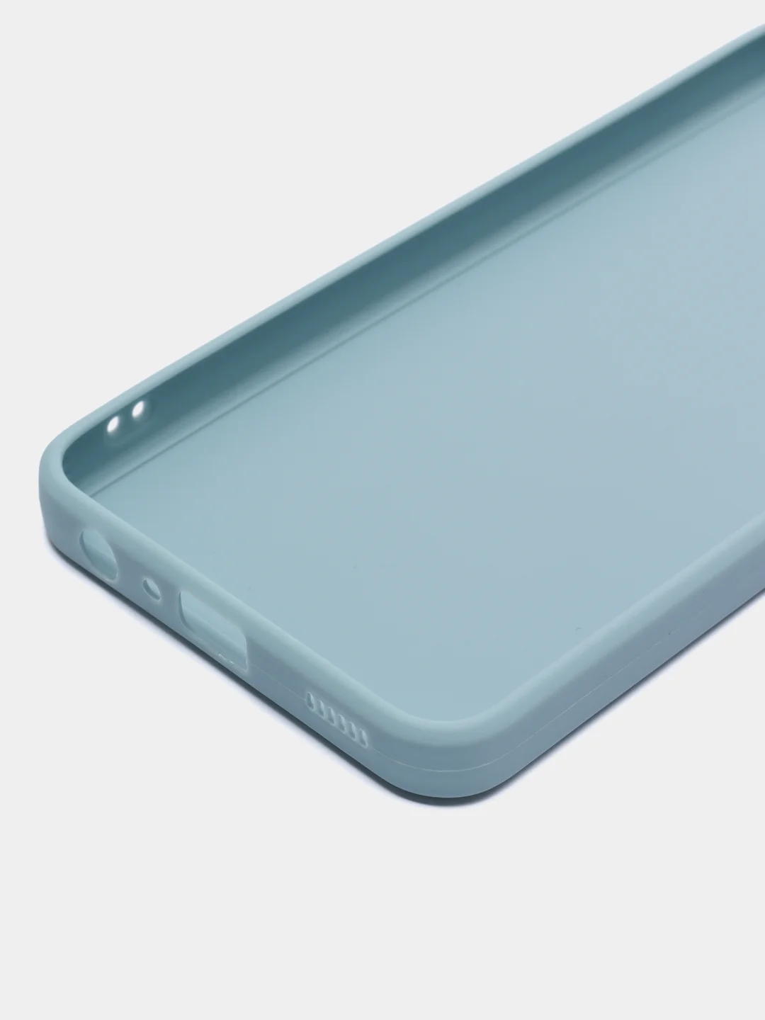 Светло-синий чехол для Samsung Galaxy M33 (Самсунг М33) 5G, с защитой камеры, силиконовый