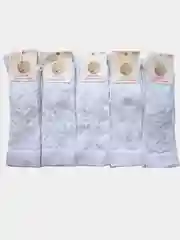 Пудровый гольфы детские, хлопковые, ажурные
