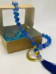 Лазурный четки автомобильные/тасбих ( в подарочной коробке)
