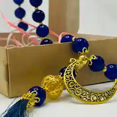 Синий четки с кулоном