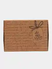 Черный коробка складная крафтовая, 21 х 15 х 5 см, 4 вида