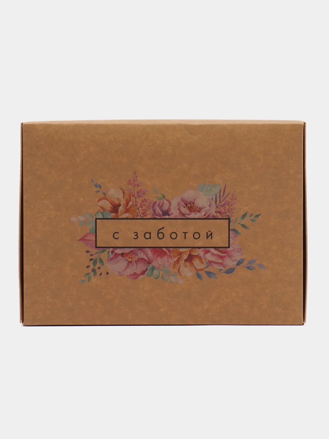 Коралловый меланж коробка складная крафтовая, 21 х 15 х 5 см, 4 вида
