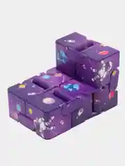 Фиолетовый бесконечный куб антистрессовая игрушка супер куб