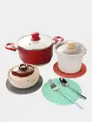 Коралловый подставка под горячее силиконовая прихватка 13 цветов