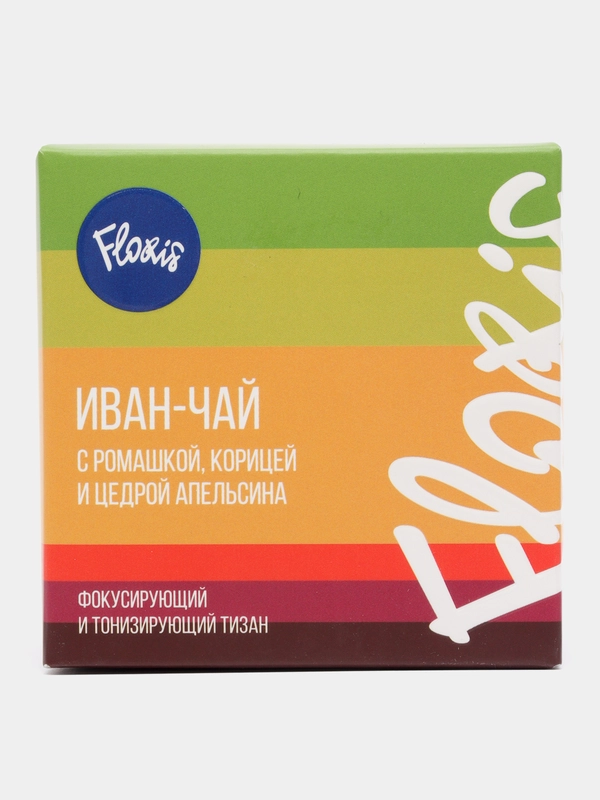 Травяной чай Floris "Иван-чай с ромашкой, корицей и цедрой апельсина", 50 г