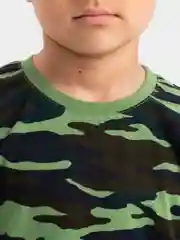 Горчичный футболка детская, камуфляж