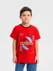 Красный футболка для мальчика, подростковая. Bonito kids