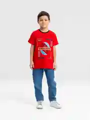 Красный футболка для мальчика, подростковая. Bonito kids