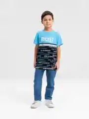 Бирюзовый футболка для мальчика, подростковая. Bonito kids