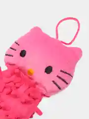 Тёмно-розовый детская мочалка с игрушкой