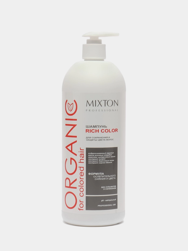 Шампунь для окрашенных волос RICH COLOR MIXTON, без сульфатов 1000 мл