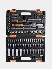 Набор инструментов 1/2" 1/4" CrV в кейсе 94 предм Вихрь