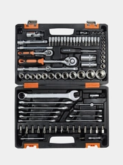 Набор инструментов 1/2" 1/4" CrV в кейсе 82 предм Вихрь