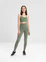 Зелёный хаки спортивный женский костюм, стрейч