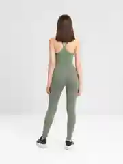 Зелёный хаки спортивный женский костюм, стрейч
