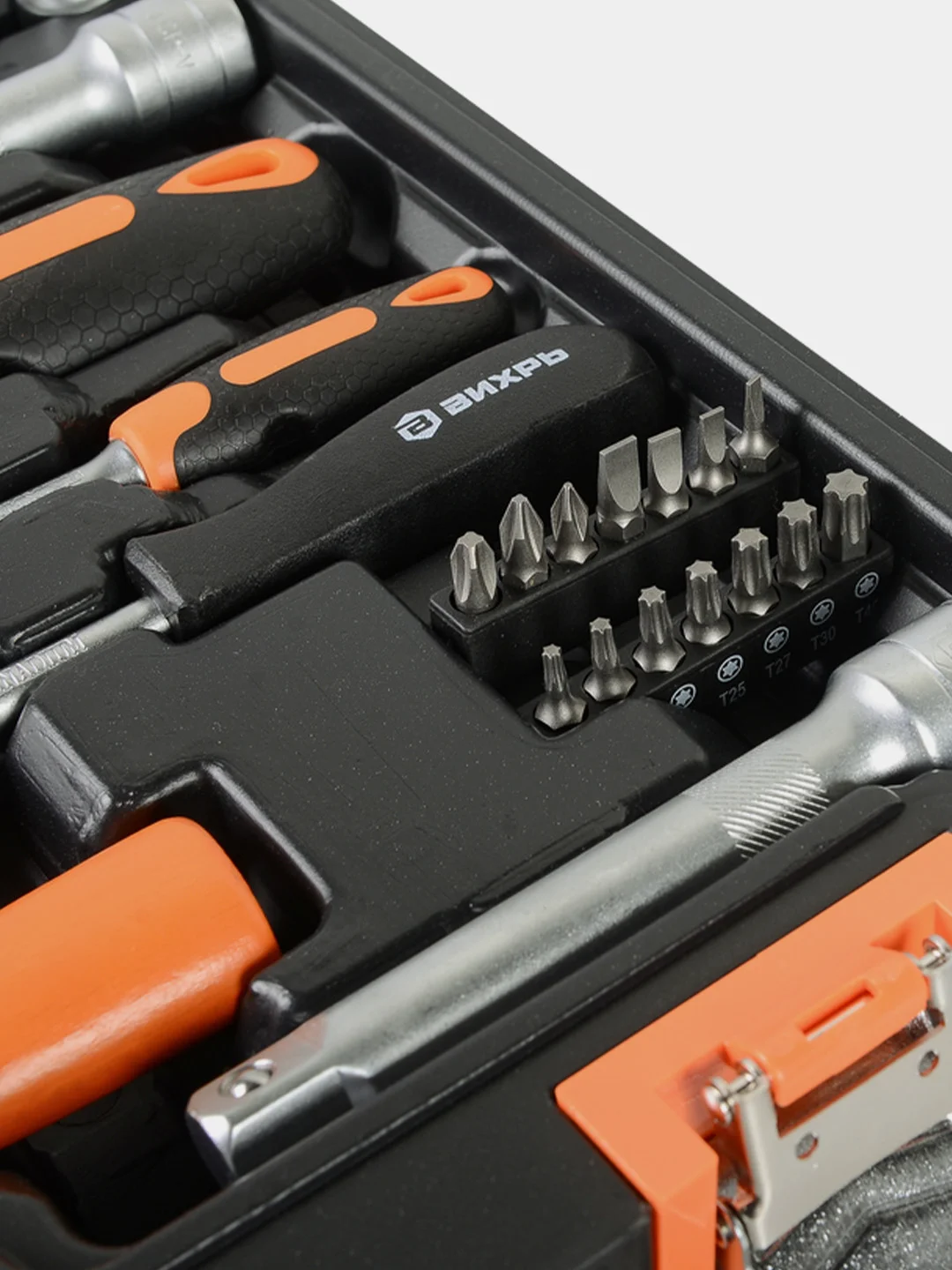 Набор инструментов 1/2" 1/4" CrV в кейсе 76 предм Вихрь