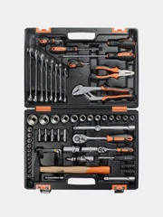 Набор инструментов 1/2" 1/4" CrV в кейсе 76 предм Вихрь