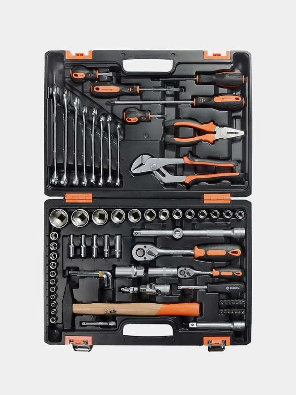 Набор инструментов 1/2" 1/4" CrV в кейсе 76 предм Вихрь