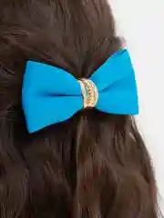 Голубой заколка бант