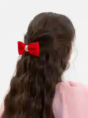Алый заколка бант