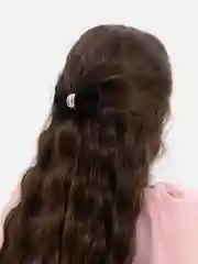 Черный заколка бант