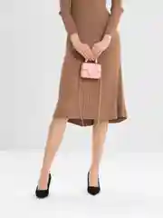Розовый мини сумка женская