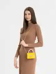 Желтый мини сумка женская