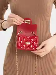 Красный мини сумка женская