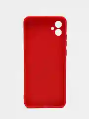 Красный чехол для Samsung Galaxy A04E, прозрачный (Самсунг Галакси А04Е)
