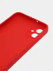 Красный чехол для Samsung Galaxy A04E, прозрачный (Самсунг Галакси А04Е)
