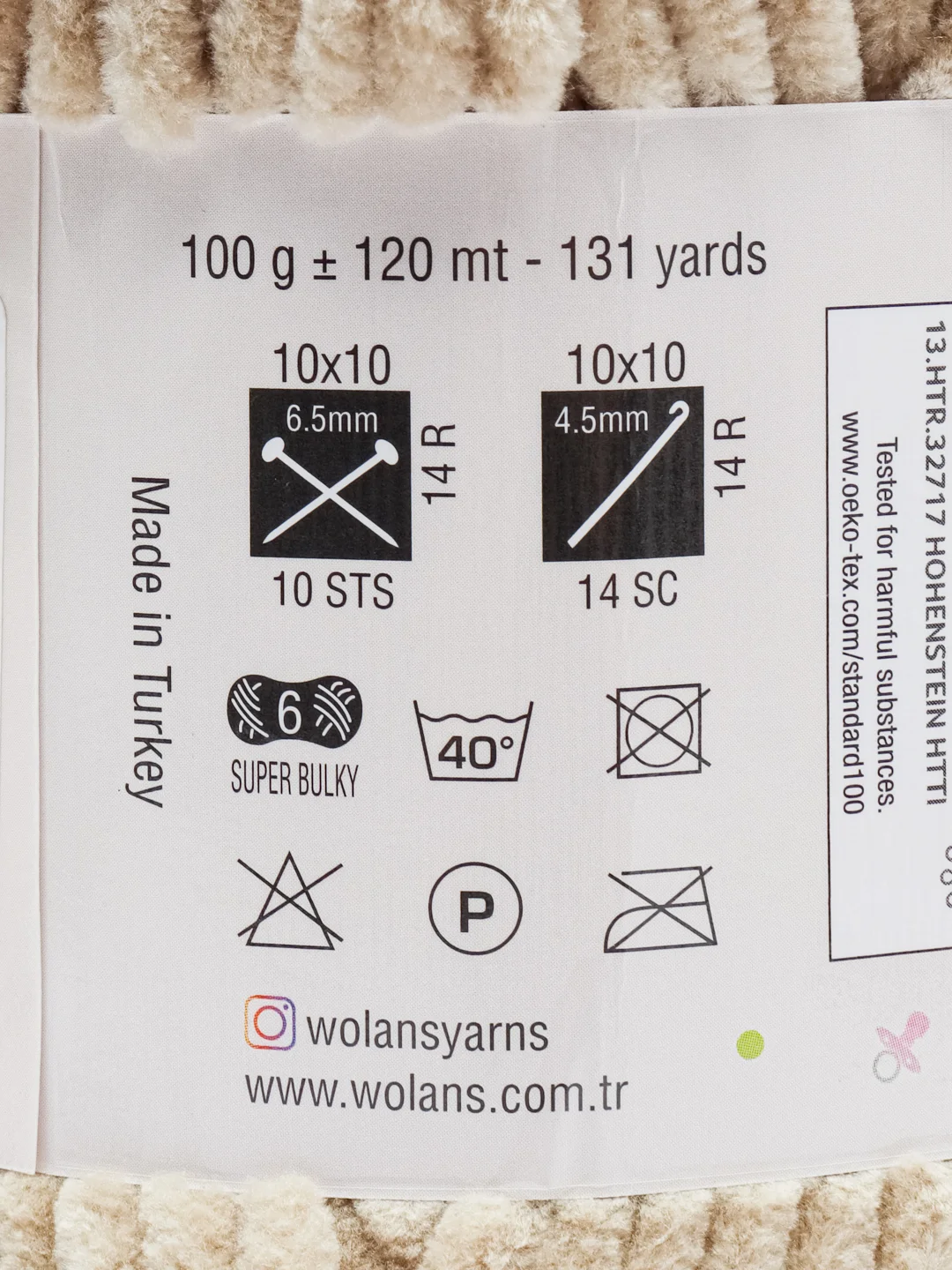 Карамельный пряжа плюшевая Wolans Bunny Baby (Воланс Банни Бэби), 100% полиэстер, 120 м, 100 г