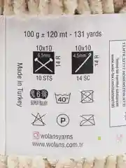 Карамельный пряжа плюшевая Wolans Bunny Baby (Воланс Банни Бэби), 100% полиэстер, 120 м, 100 г