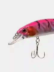 Розовый рыболовный воблер "Минноу" (Minnow), 12 см, 17 г, 9 цветов