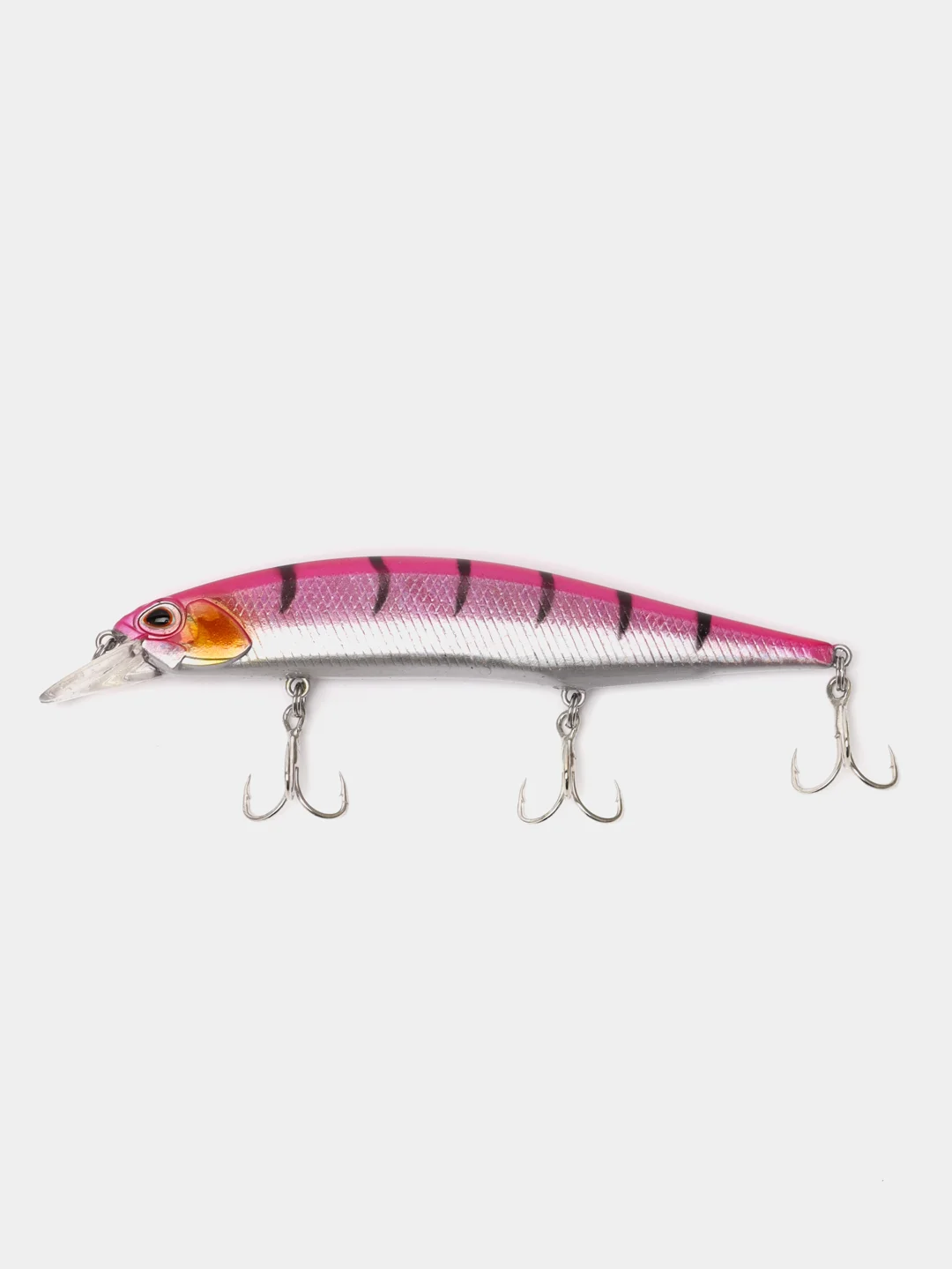 Розовый рыболовный воблер "Минноу" (Minnow), 12 см, 17 г, 9 цветов