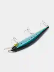 Голубой рыболовный воблер "Минноу" (Minnow), 12 см, 17 г, 9 цветов