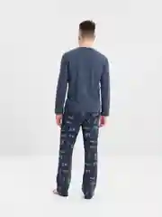 Индиго пижама мужская, костюм домашний