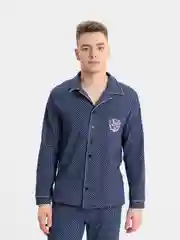 Синий пижама мужская, костюм домашний