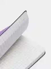 Блокнот МАЛЫЙ ФОРМАТ 91х140мм А6, BRAUBERG ULTRA, под кожу, 80г/м2, 96л, клетка, сиреневый