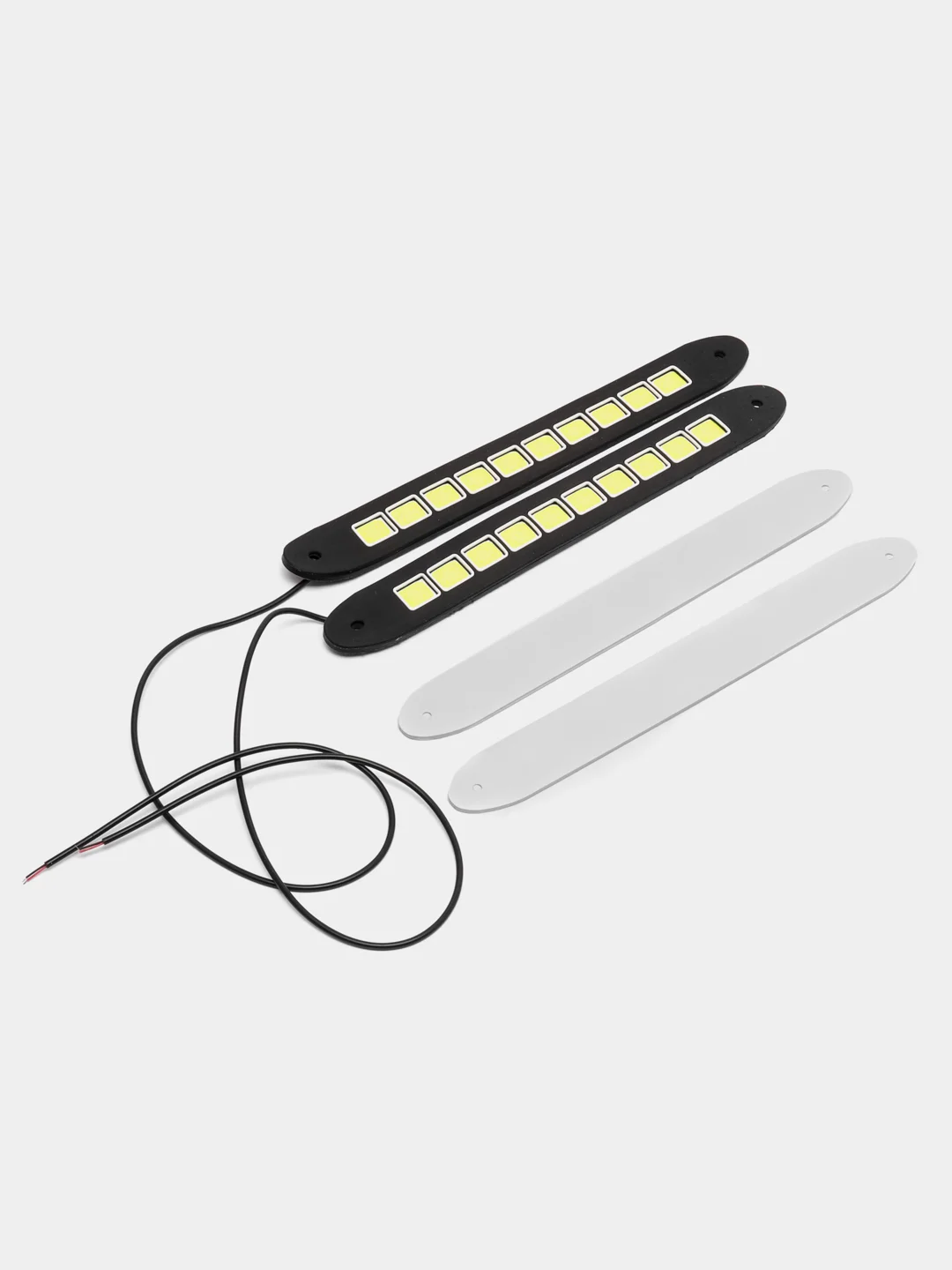 Дневные ходовые огни NEW GALAXY, LED, резиновый корпус, 260 мм, 12V, 2 штуки, цвет белый