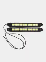 Дневные ходовые огни NEW GALAXY, LED, резиновый корпус, 260 мм, 12V, 2 штуки, цвет белый