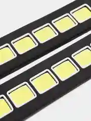 Дневные ходовые огни NEW GALAXY, LED, резиновый корпус, 260 мм, 12V, 2 штуки, цвет белый