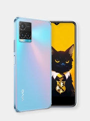 Чехол Vivo Y33s, Y21 2021 Виво Ю33с, Ю21 2021 прозрачный силиконовый с защитой камеры